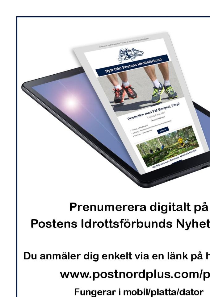 Anmälan görs på
www.postnordplus.com/pif
